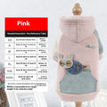 Brown cotton dog sweatshirt pet clothing shown on a canine model