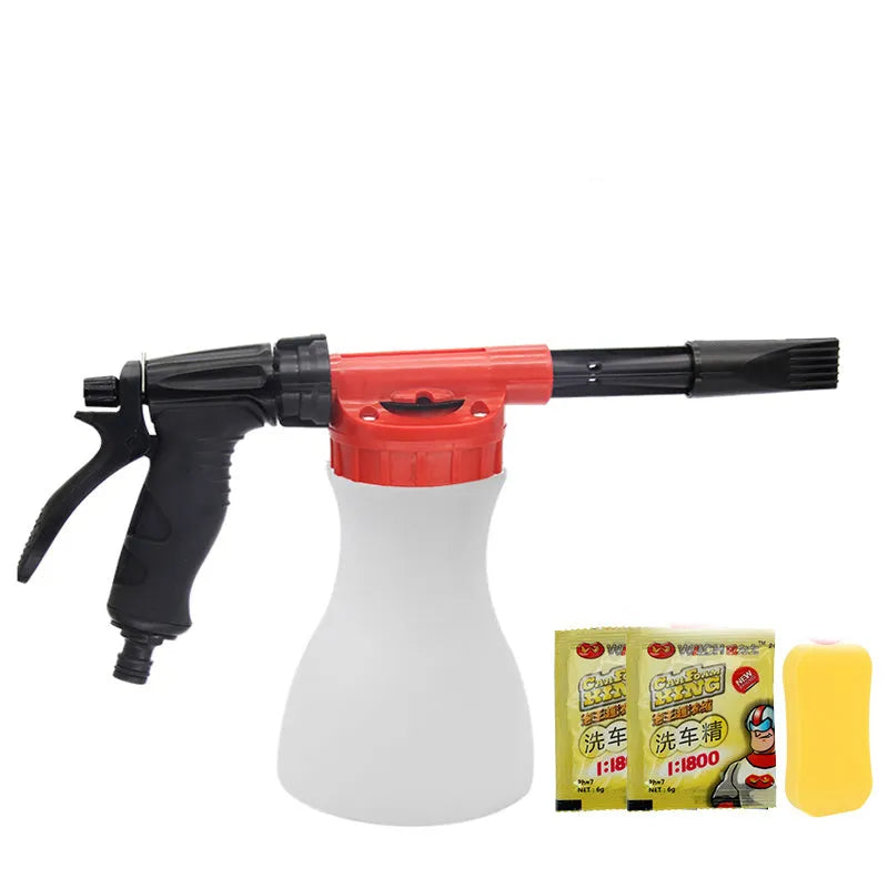 Handheld foam pot high pressure water gun sprayer for garden use