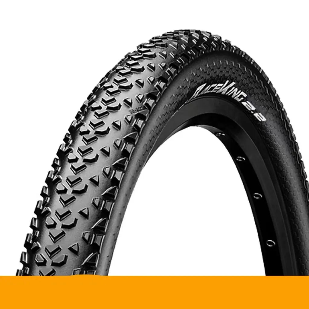 Mountain bike folding outer tyre with yellow sidewall, shown in 27.5x2.2 size.