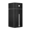 Black or white desktop USB humidifier with 1000ml water tank on a wooden desk.