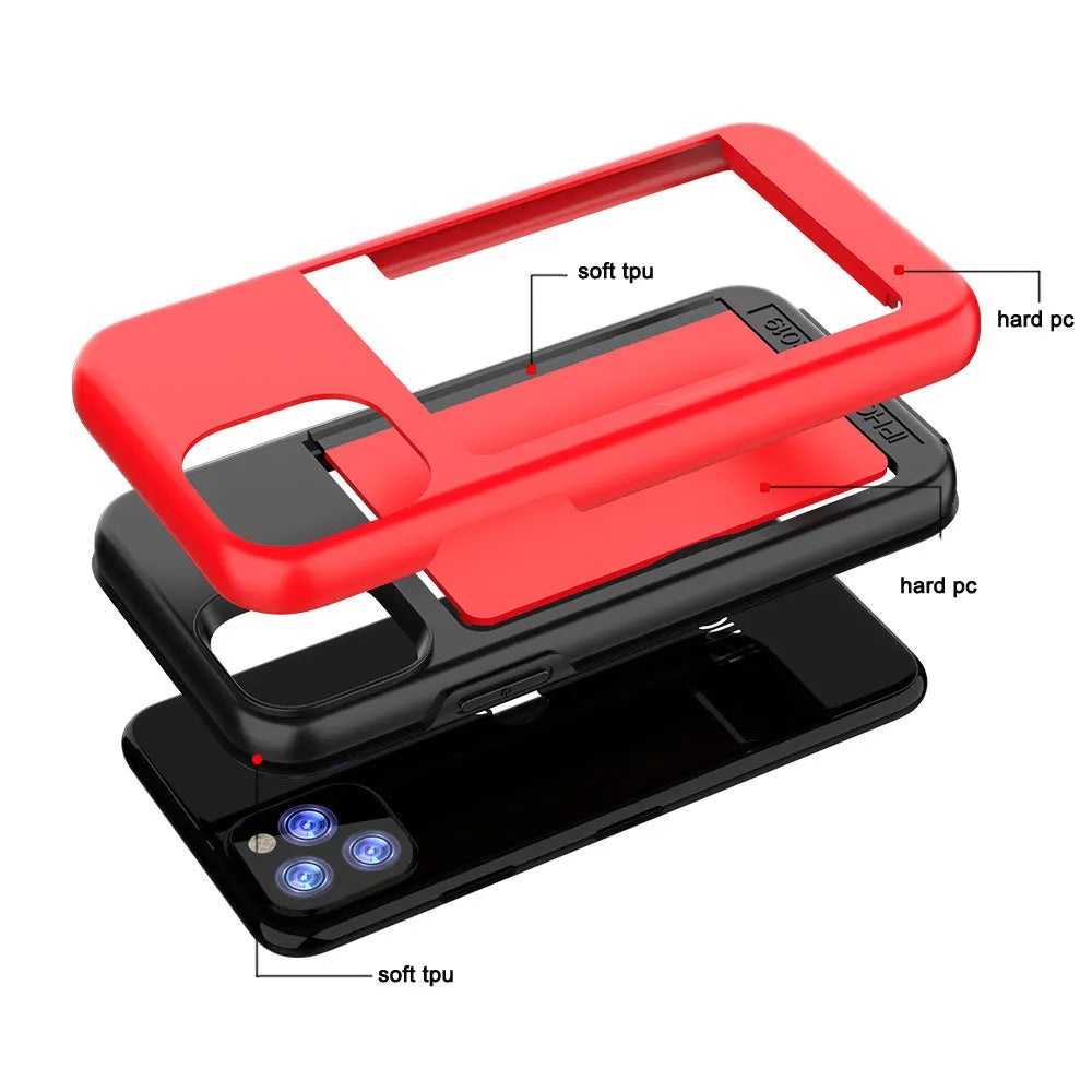 Simple solid colour mobile phone shell case for Apple iPhone 11, Pro and Pro Max in multiple colours.