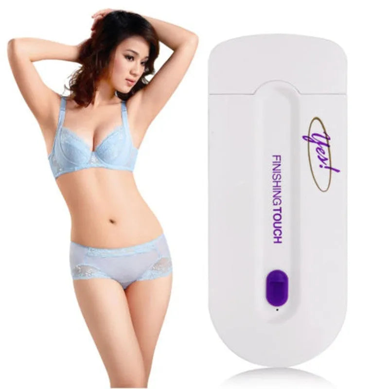 Electric hair removal instrument with foil head, rechargeable, for women's painless facial and body hair removal