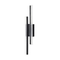 Gold double line wall lamp with modern design for staircase background lighting