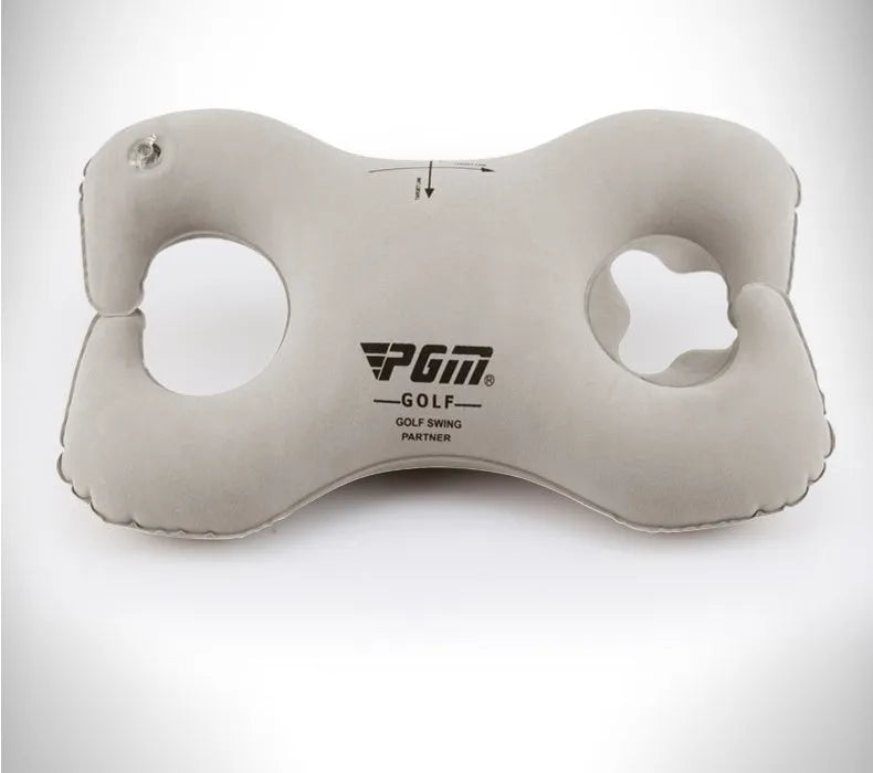 Golf swing corrector training aid with PVC fluff material and retractable air nozzle for swing posture practice