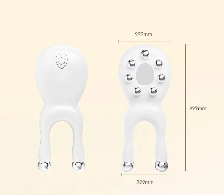 Facial beauty apparatus vibration ball massage device in ABS PC stainless steel with USB charging for eye and neck use