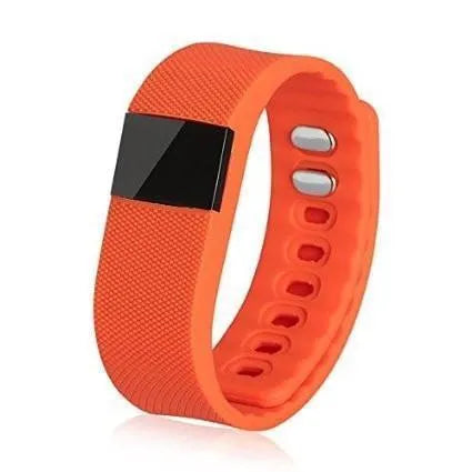 Ordinary plastic ABS bracelet pedometer for step counting, shown in multiple colour options.