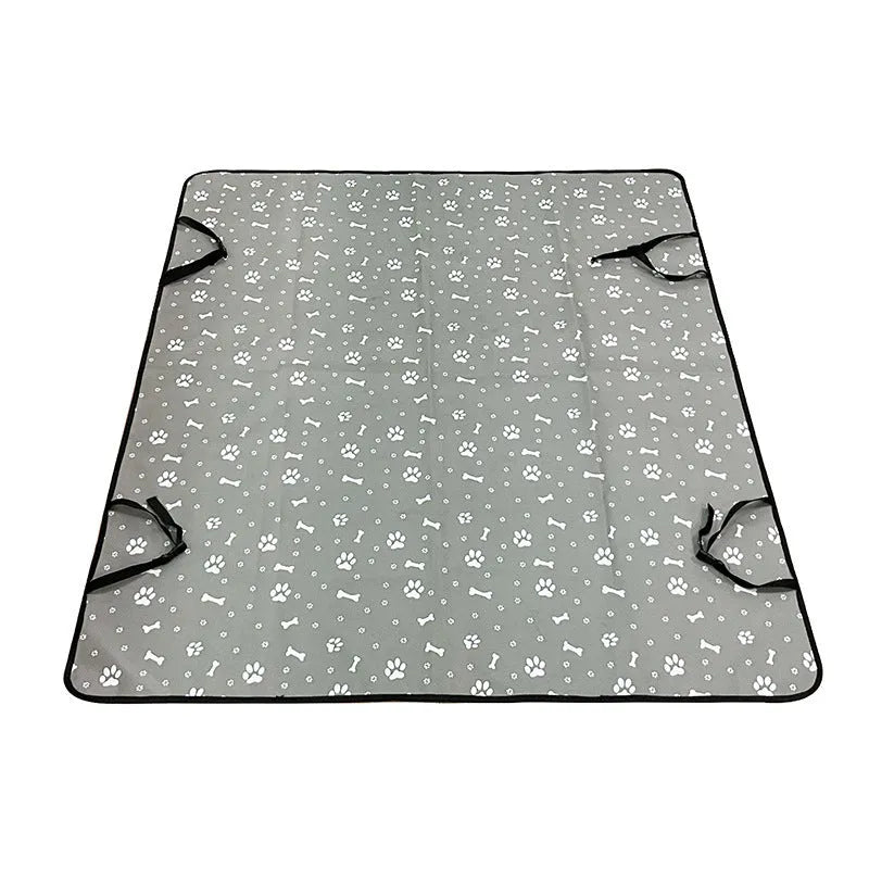 Car pet mat rear seat protector for dogs with water resistant cloth material