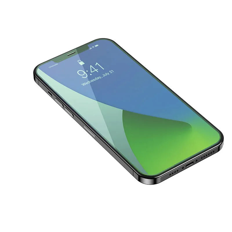 0.15mm full coverage tempered glass film for iPhone 12 series, transparent, pack of 2