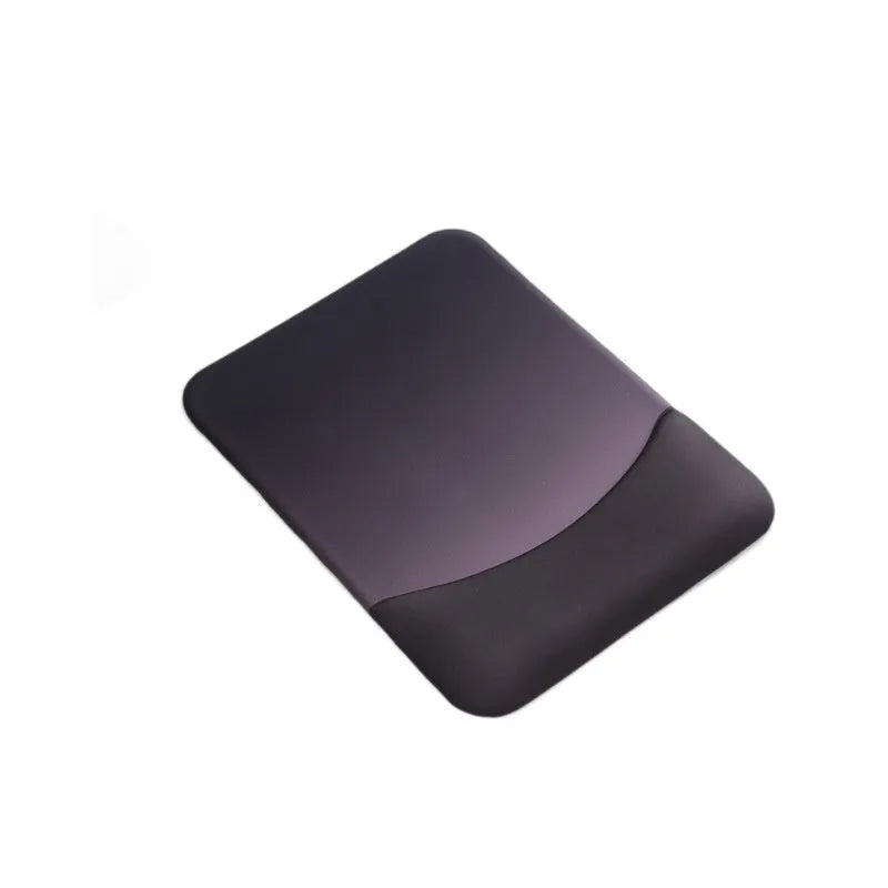 Square silica gel wrister mouse pad showing wrist strap support and anti-slip base