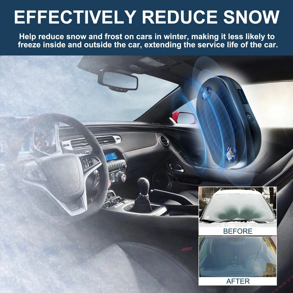 Portable car de-icer tool with dimensions 5cm x 2.6cm x 1.5cm for windshield and mirror ice removal