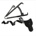 Black ABS plastic body fat calliper skinfold measuring tool on a 1.5 metre cord.
