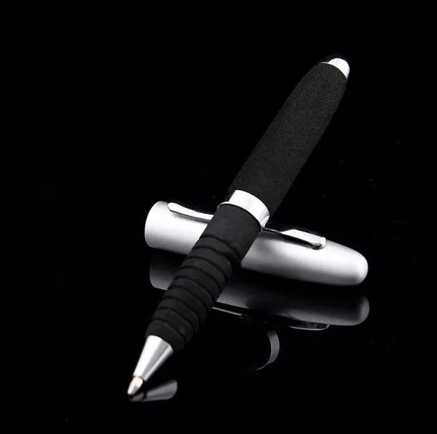 EVA metal cap mini ballpoint pen showing metal body and cap, with colour options displayed.