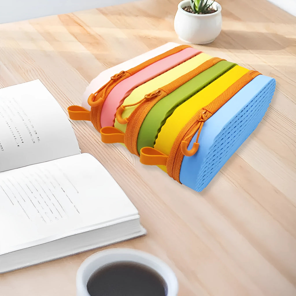 Silicone glasses case with long handle in various colour options measuring 200x80x50mm