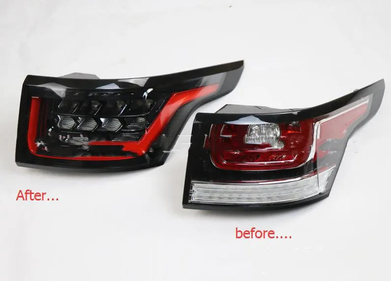 Pair of LED brake light units for car rear bumper, IP66 waterproof rated.