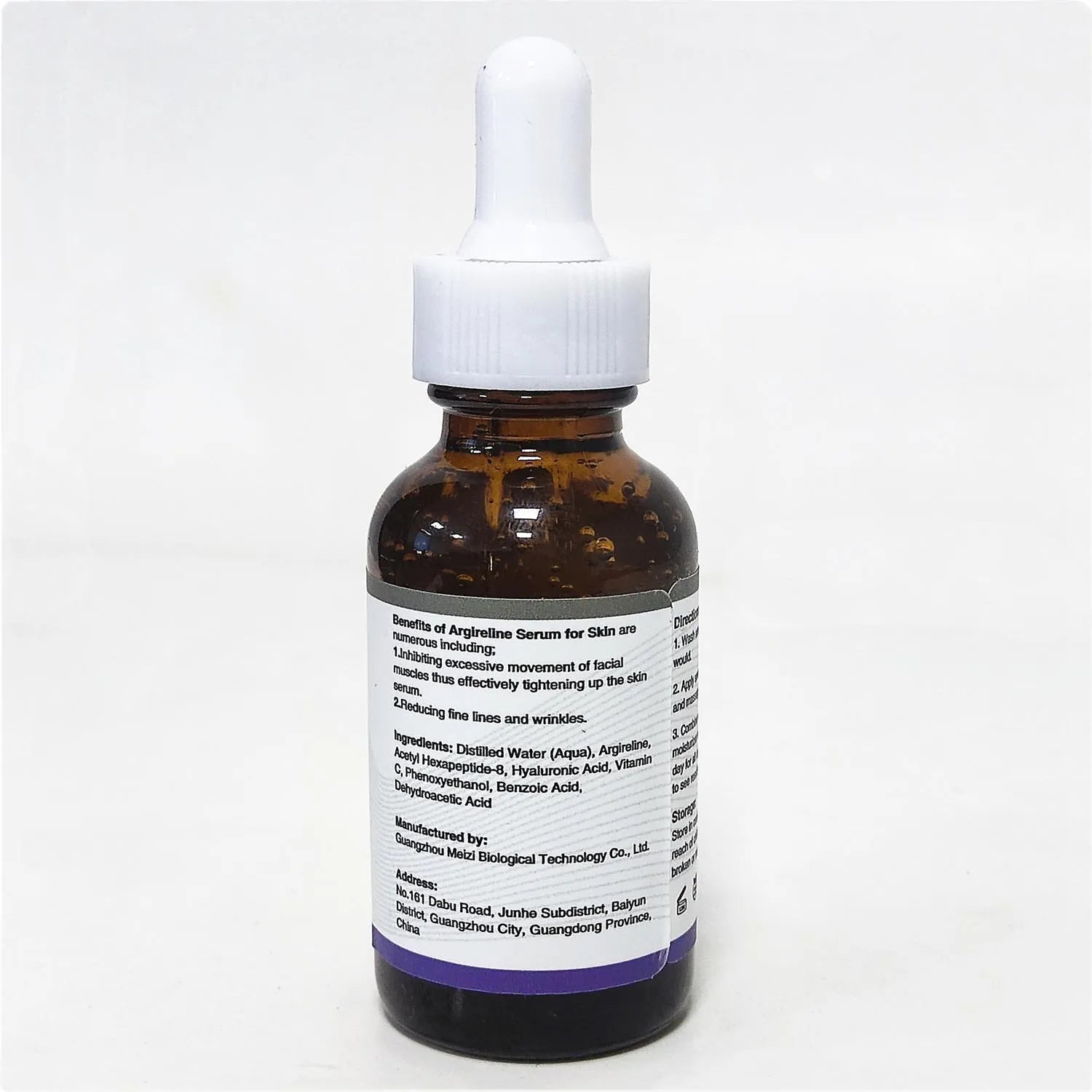 30ml bottle of six-peptide firming anti-wrinkle serum with brightening and hydrating properties