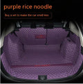 Custom 3D non-slip boot liner for Mitsubishi Outlander in a black colour with contrasting stitching.