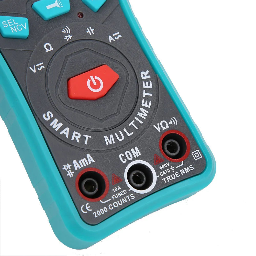 PTM green automatic digital universal meter with LED display and back bracket