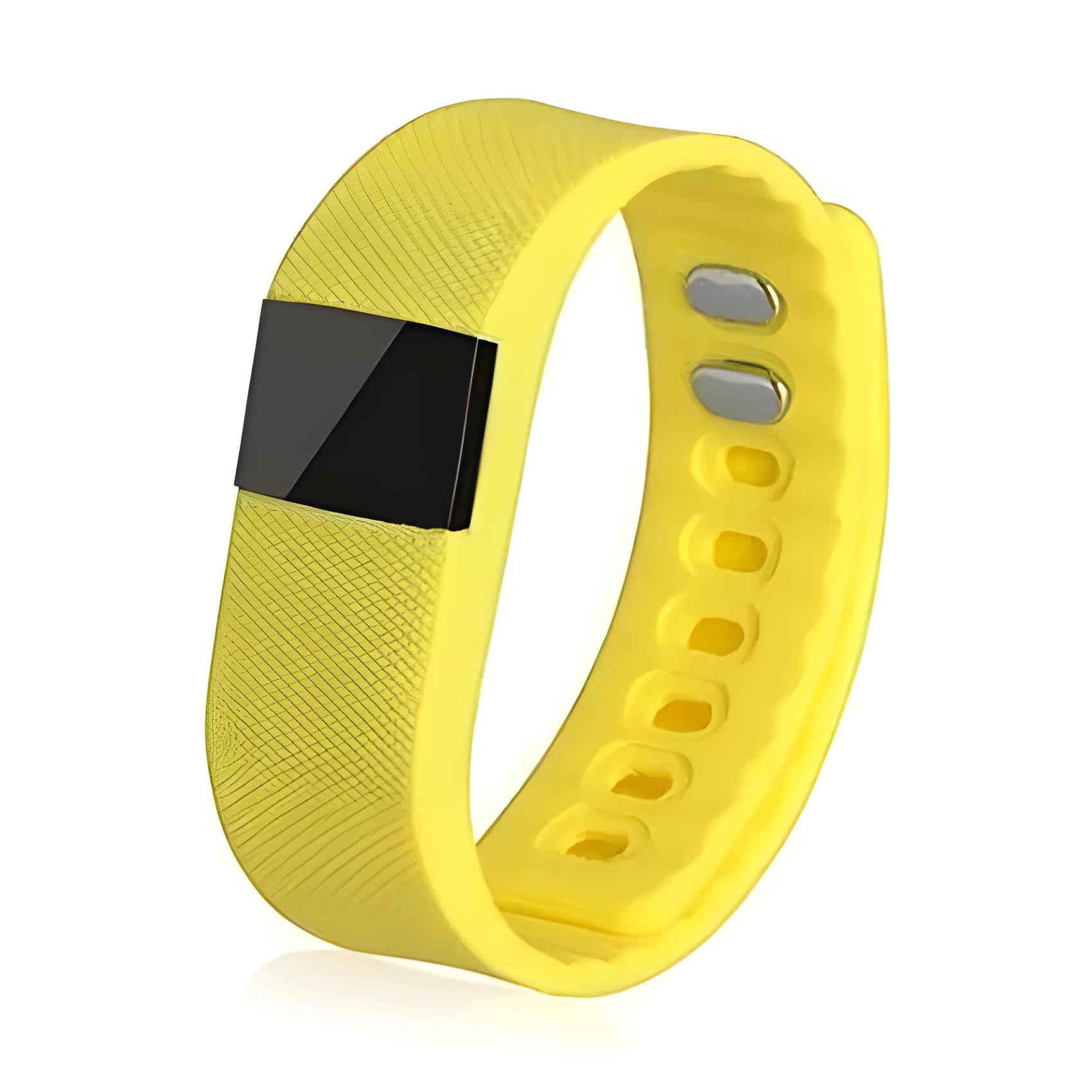Ordinary plastic ABS bracelet pedometer for step counting, shown in multiple colour options.