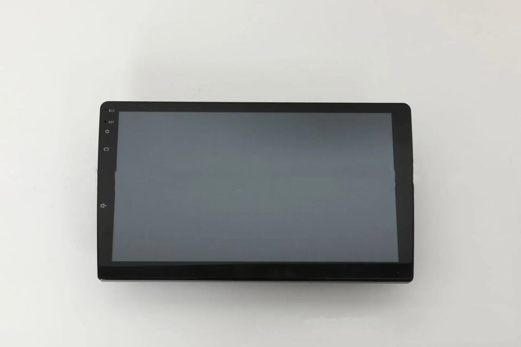 10.1 inch Android universal car head unit with trapezoidal panel and touchscreen display
