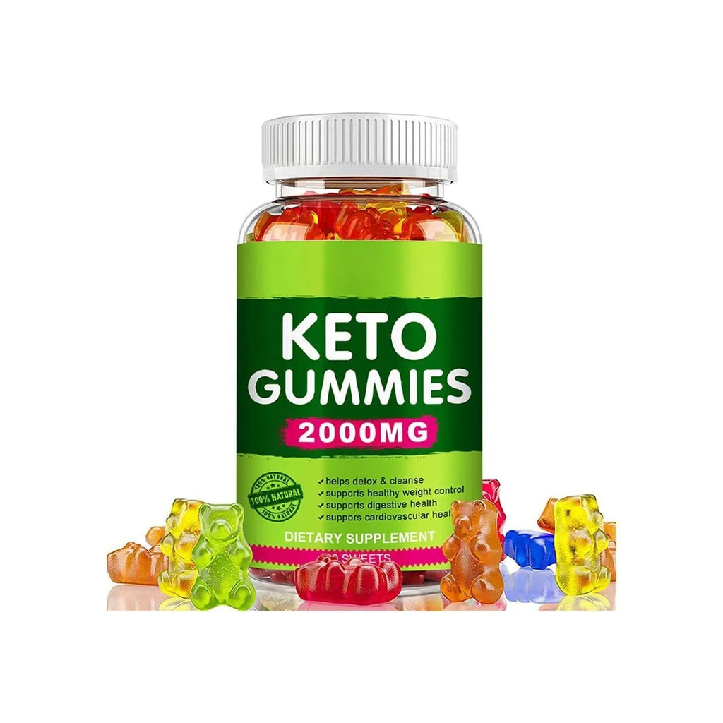 Pure Organic Keto BHB Vinegar Candy Vitamin bottle containing 60 soft candy tablets with pectin
