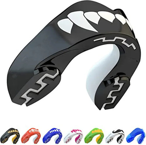 Boxing mouthguard with printed teeth design for adult fight sports
