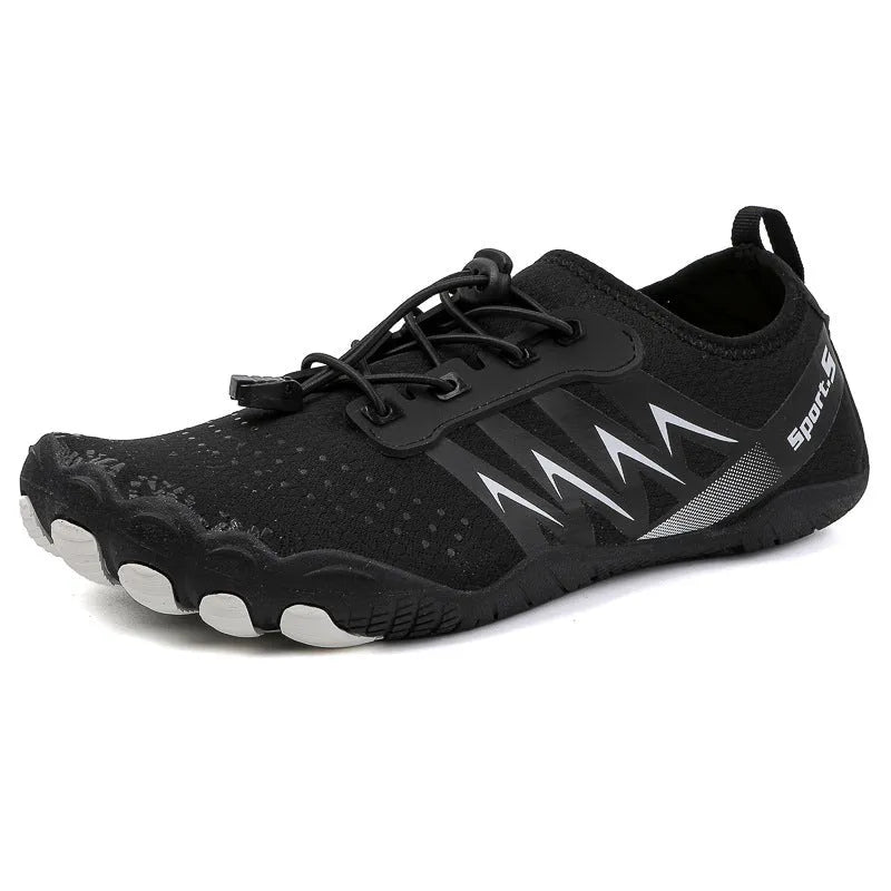 Quick-drying river tracing shoes in apricot colour with mesh upper and rubber sole