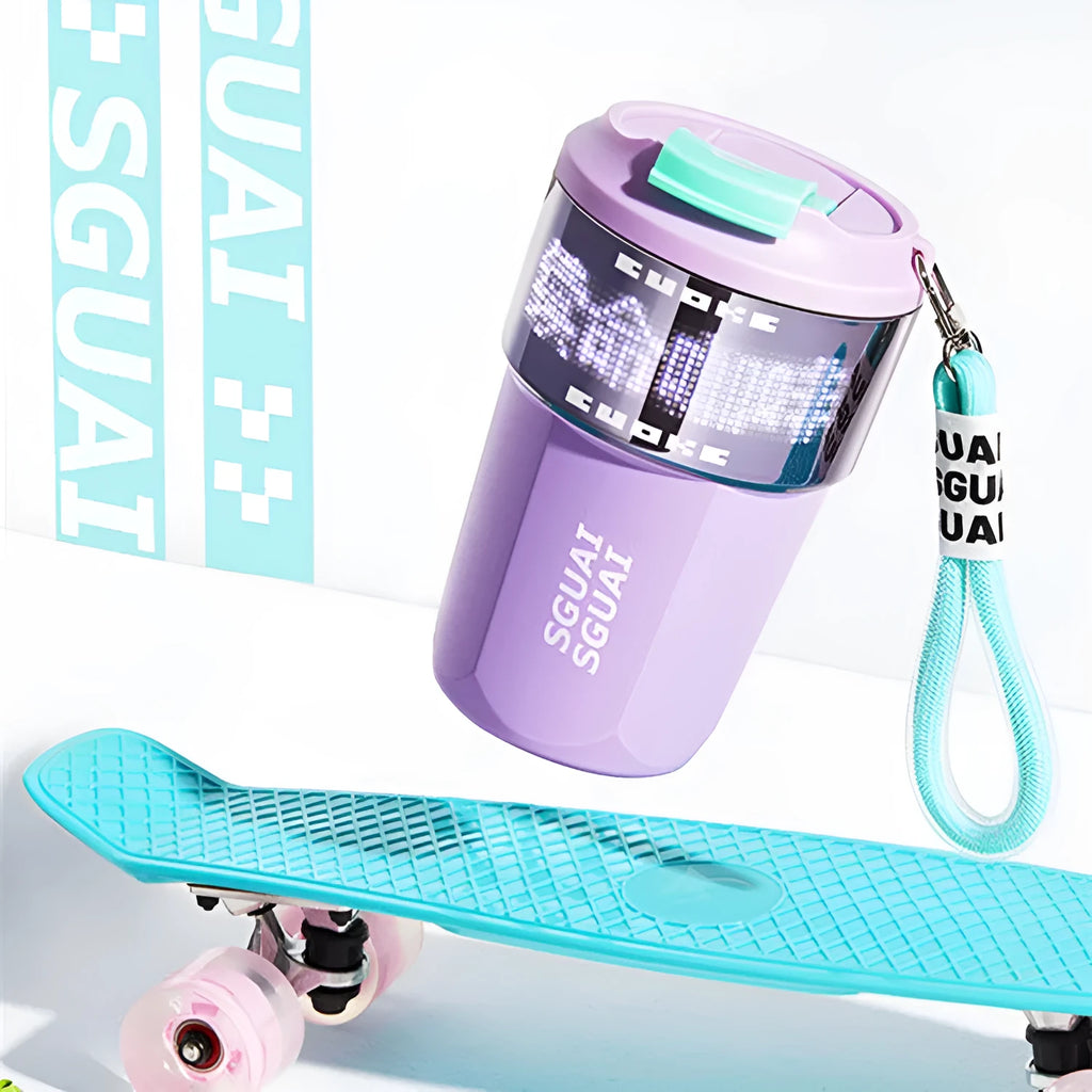 316 stainless steel portable coffee cup with 50ml capacity in Japanese style, showing colour options.