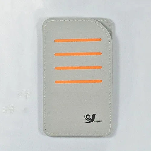 4-piece grey car card sun visor set and a vehicle-mounted storage bag laid out.