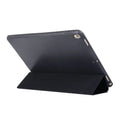 PU TPU flip case for iPad Pro 10.5, business style, sky blue colour, closed view