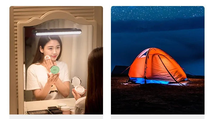 Cool charge type magnet adsorption eye protection desk lamp LED light bar with ABS material and USB recharge