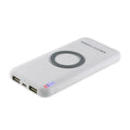 B100 wireless charging mobile power supply in black and white colours showing portable design