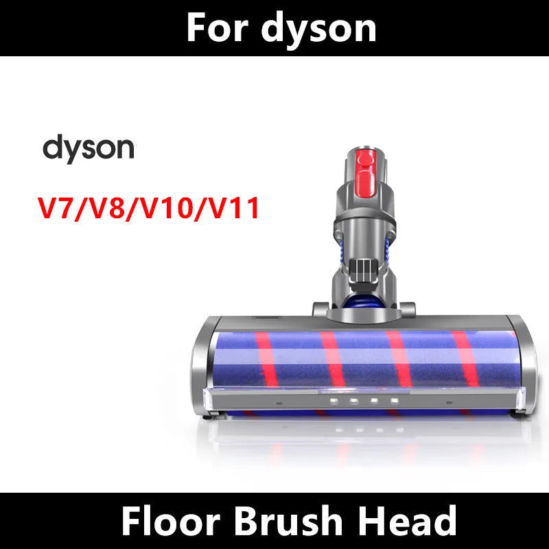 Dyson V7 V8 V10 V11 replacement soft velvet electric floor brush head, 260mm wide