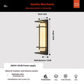 Black aluminium strip wall lamp 50cm long with IP65 rating for outdoor garden and patio use