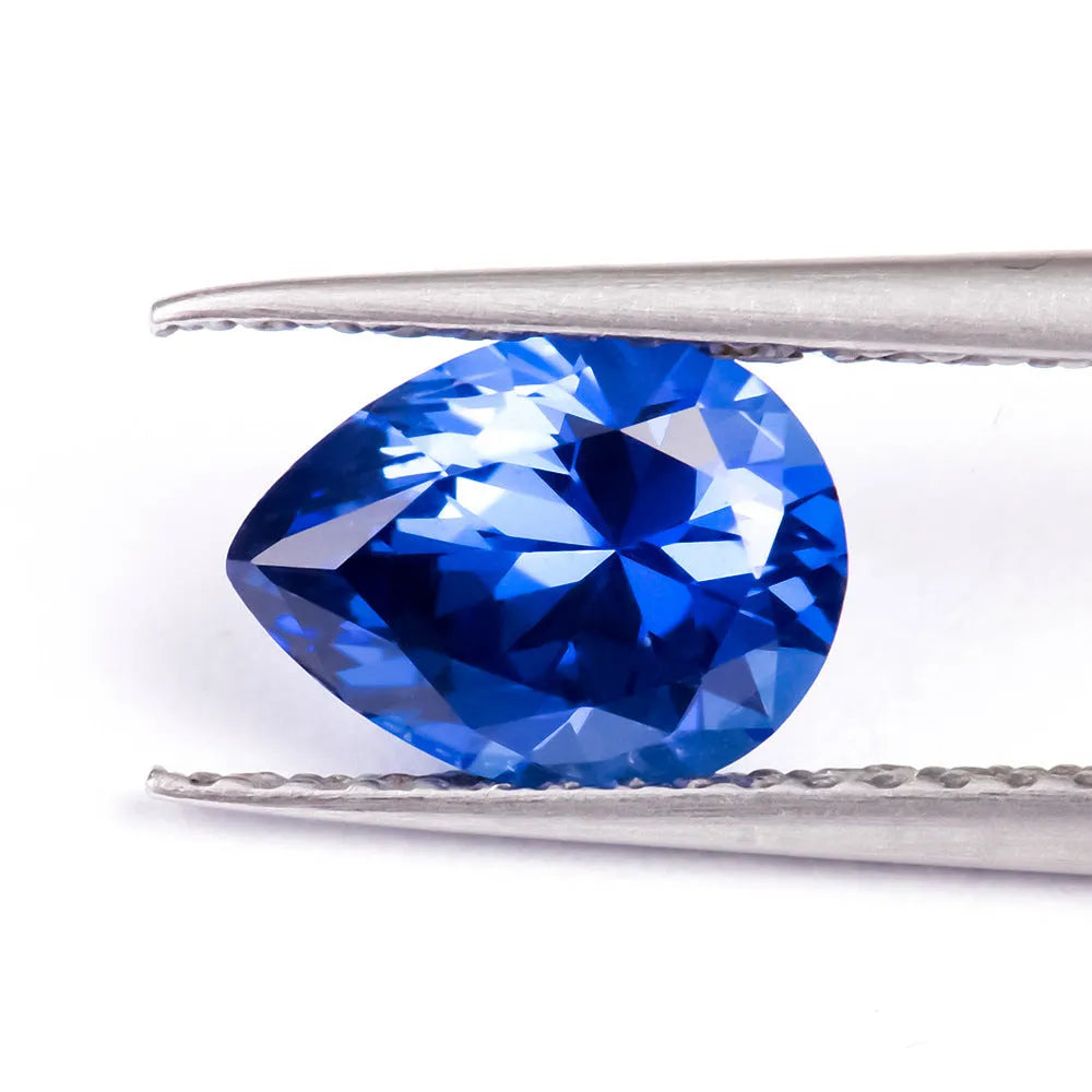 Royal blue love shaped tiara gemstones in various shapes and sizes for jewellery making