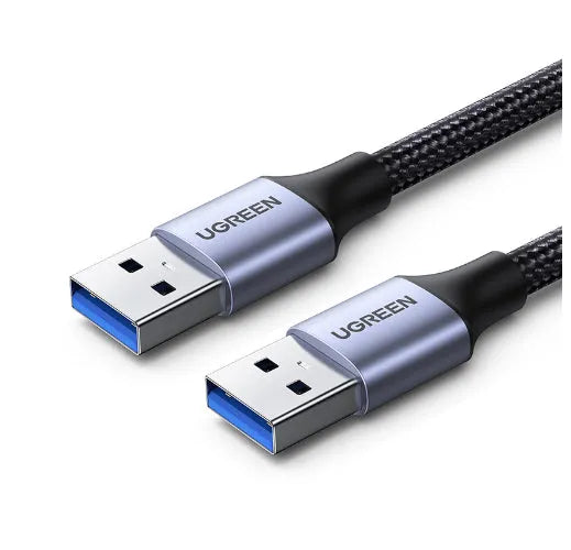 Greenlink USB 3.0 type C data cable in black with male to male connectors