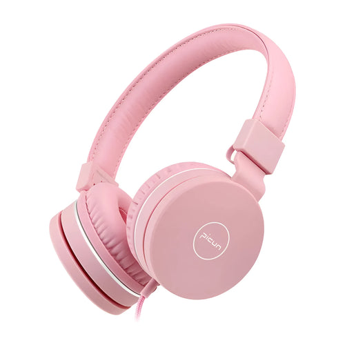 Bengoo C30 wired over-ear headphones with microphone in mint green, showing protein ear cushions and braided cable.
