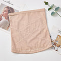 Black mesh postpartum belly band with cross waistband for waist trimming and tummy slimming