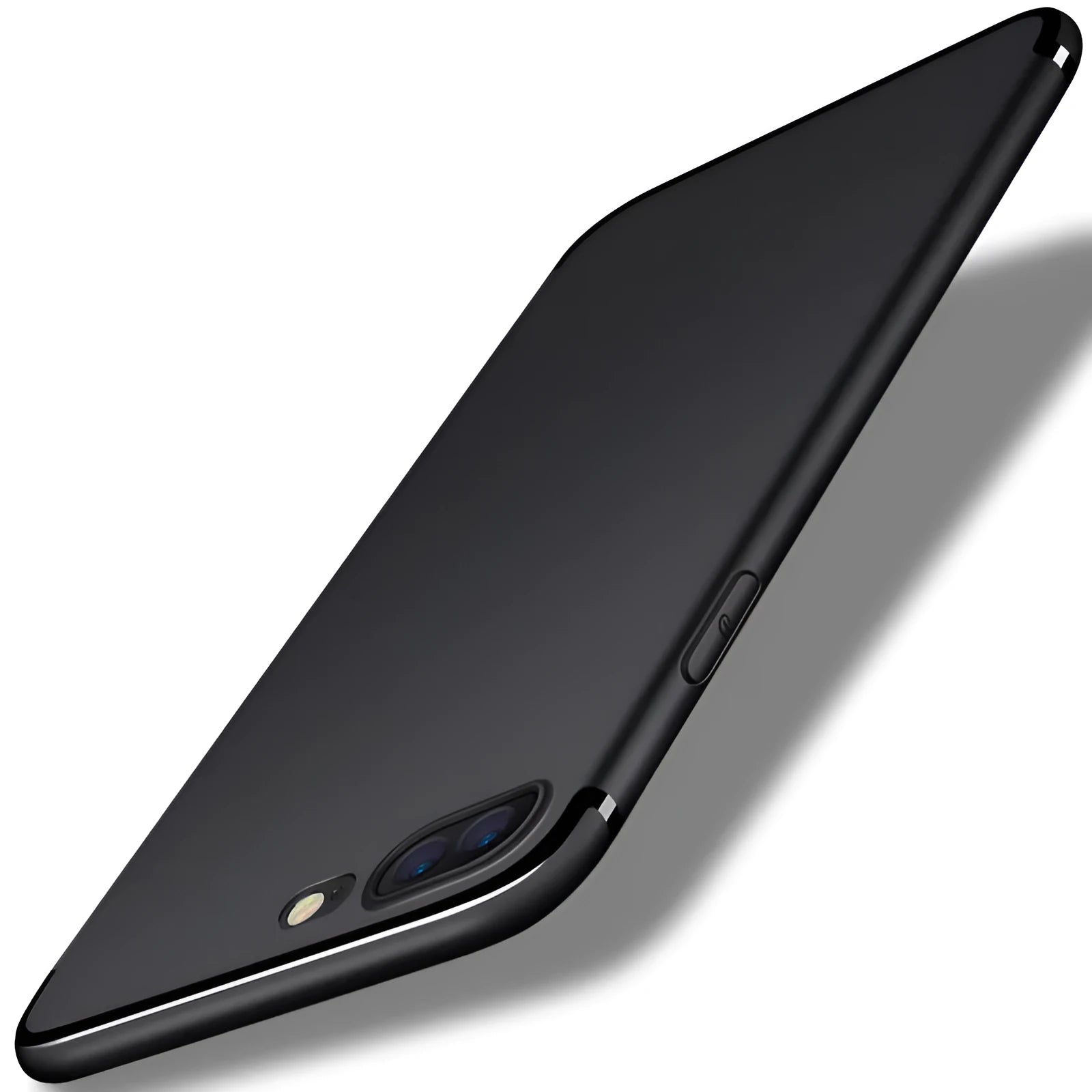 TPU and silicone mobile phone case for Apple iPhone models in black, blue, red or white