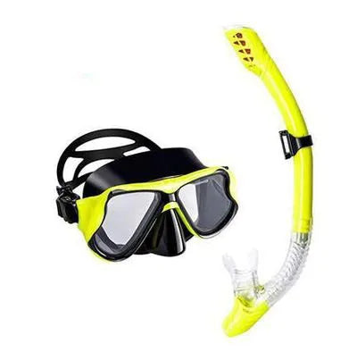 Full face diving mask with anti-fog lens PC frame in multiple colour options
