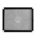 Portable black dog gate fence 80cm high 100cm wide assembled for household pet safety