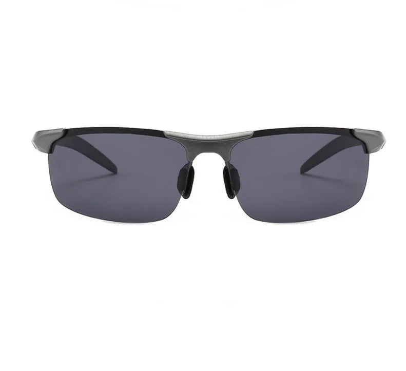Polarized sports cycling sunglasses with TAC lens and PC frame in black blue colour