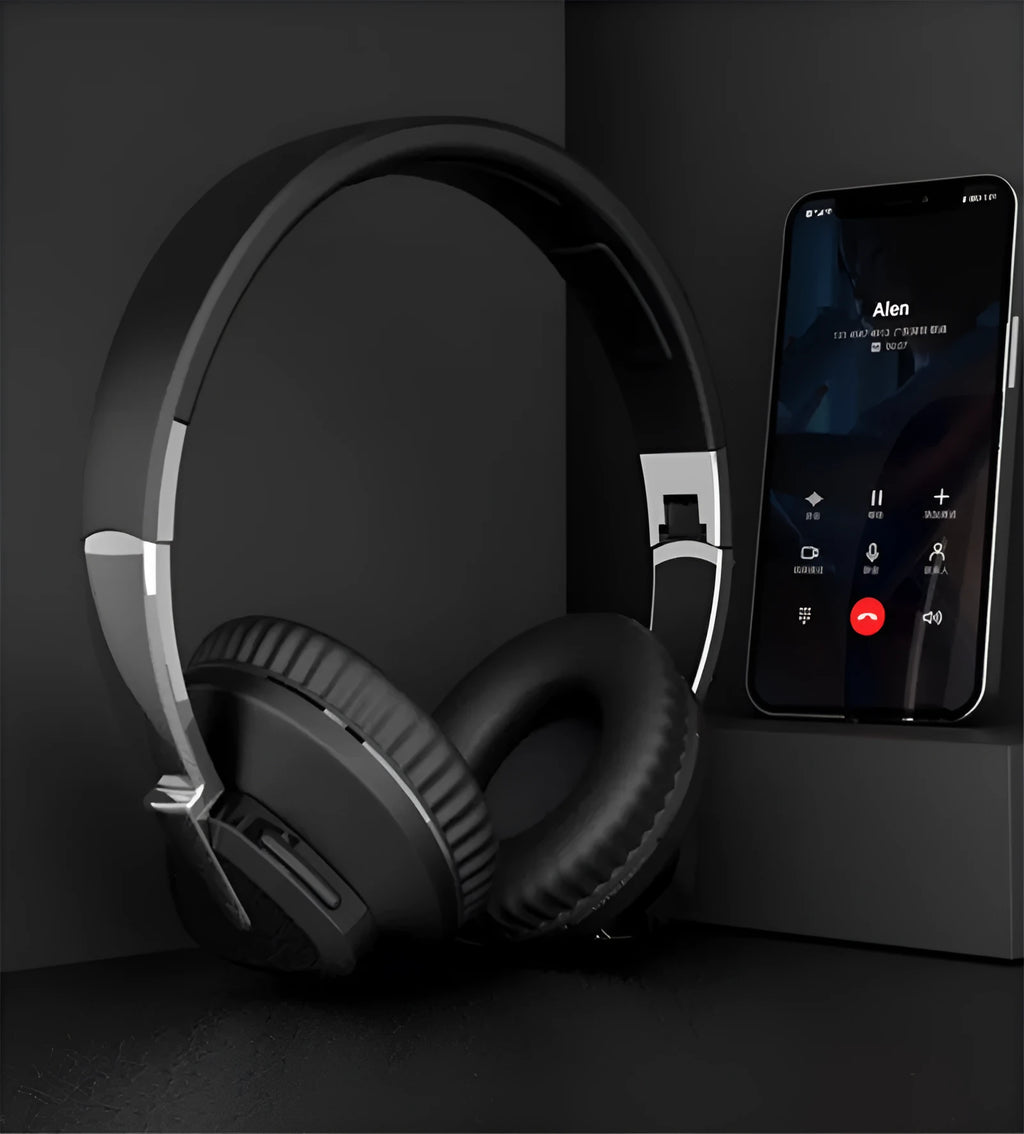 H3 wireless on-ear headset in four colours showing over-ear design and built-in controls.