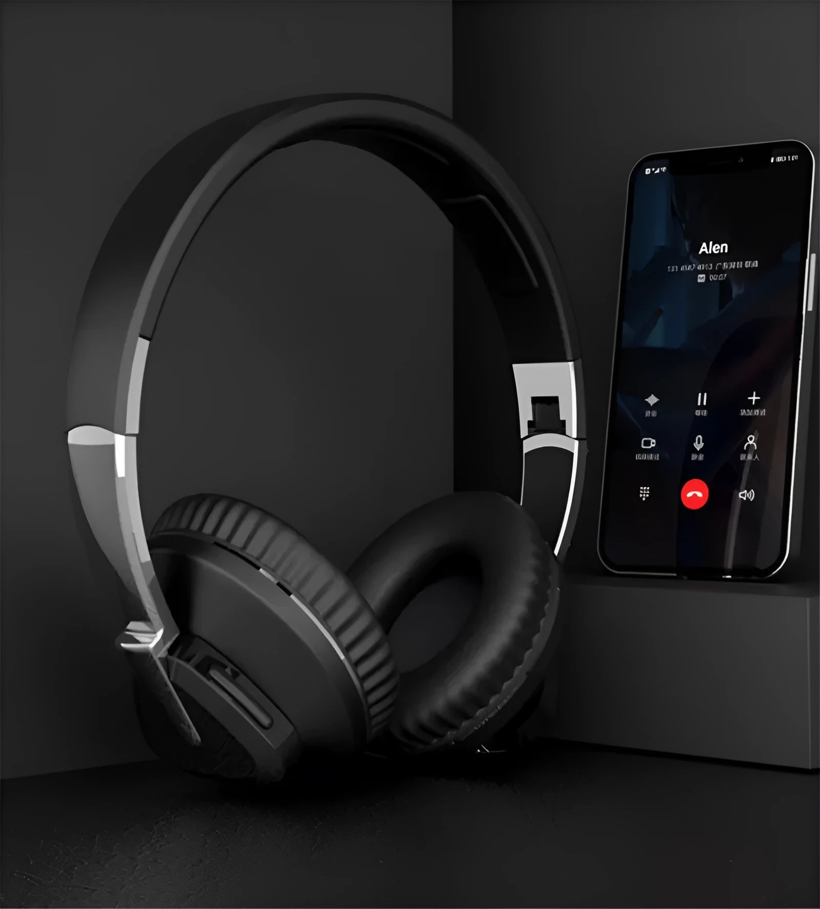 H3 wireless on-ear headset in four colours showing over-ear design and built-in controls.
