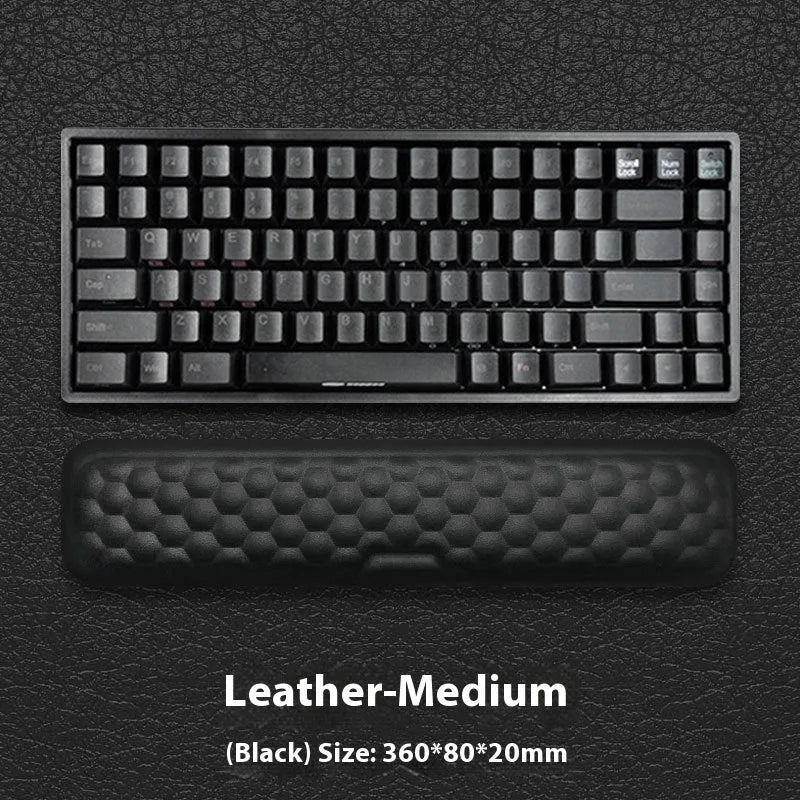 Memory foam mouse wrist pad with silicone base in cloth or leather cover options