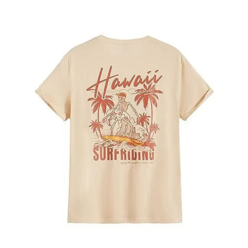 Men's printed street style short-sleeved sports t-shirt with digital pattern on polyester fabric