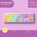 Coloured sugar cat mechanical keyboard with Bluetooth connectivity and piano shaft switches
