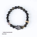 Handmade national style bracelet with a lying rabbit Jin Yaoshi charm and gray agate beads.