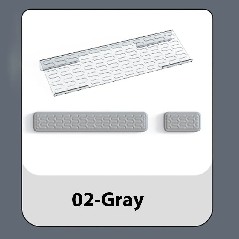 Double-sided keyboard and mouse pad with memory foam, wrist strap, and hand pillow in various colours