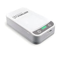 White UV disinfection box with internal chamber for sanitising mobile phones and small items.