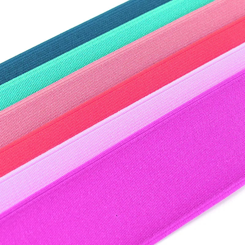 5cm wide colour elastic bands for clothing and luggage organisation